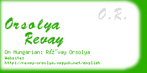 orsolya revay business card